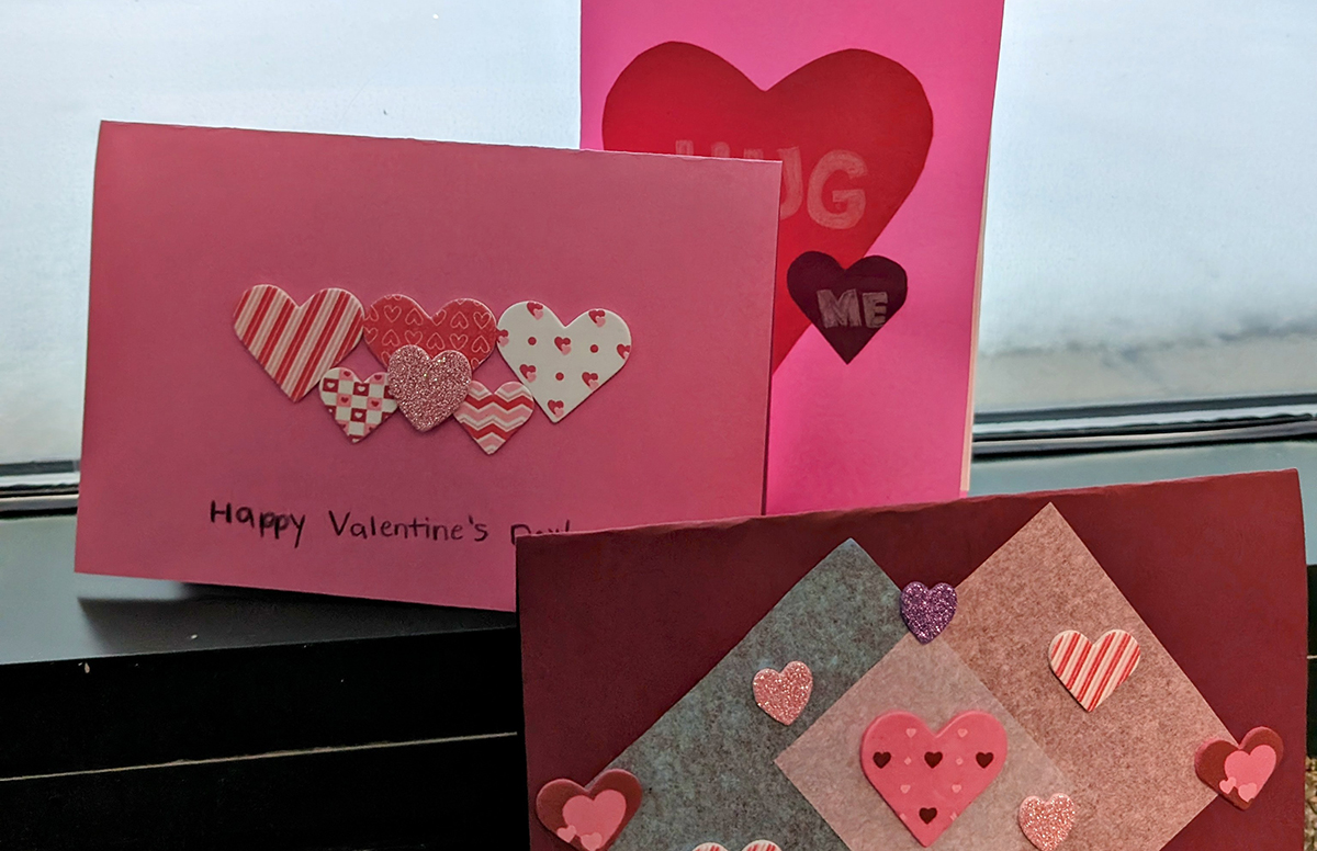 Handmade Valentine’s Day Cards from LeadingAge Brighten Residents’ Day!